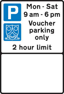 Parking Garage Voucher Only with Time Limit PNG