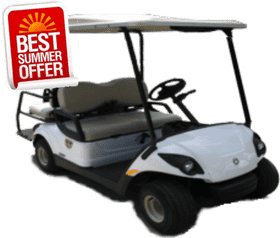 Summer Special Golf Course Cart Rental PNG