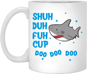 Sharky Coffee Cup Delight PNG