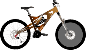 Mountain Ready Bicycle with Robust Design PNG