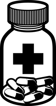 Health Boosting Pill Container PNG