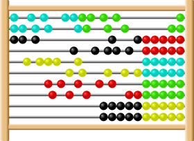 Colorful Abacus A Visual Counting Tool PNG