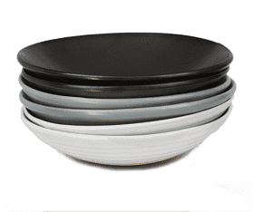 Stylish Stack of Oatmeal Bowls PNG