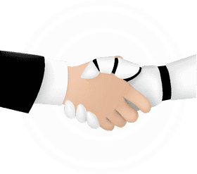 Handshake Between Human and Machine PNG
