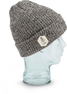 Coal Cozy Knit Beanie PNG