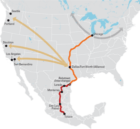 Detailed Island Map of North American Connections PNG