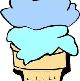 Delicious Blue Ice Cream Delight PNG