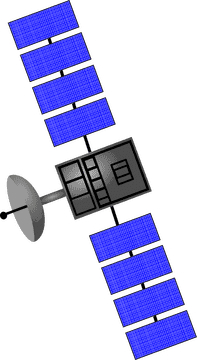 Solar Panel Satellite Power System PNG