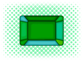 Radiant Emerald Gemstone Elegance PNG