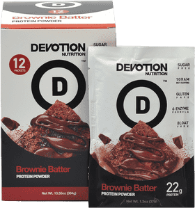 Devotion Nutrition Protein Shaker Brownie Batter Bliss PNG
