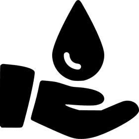 Blood Drops in Careful Hands PNG