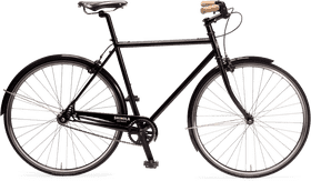Classic Black Bicycle for Urban Commuting PNG