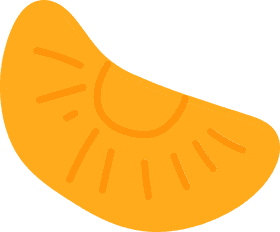 Tangerine Slice of Sunshine PNG