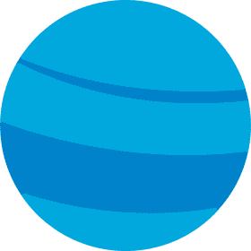 Vibrant Blue Planet of Tranquil Waters PNG