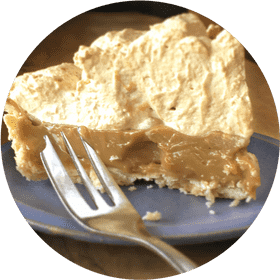 Decadent Pumpkin Pie Delight with Creamy Topping PNG