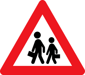 Caution Child Safety Zone Ahead PNG