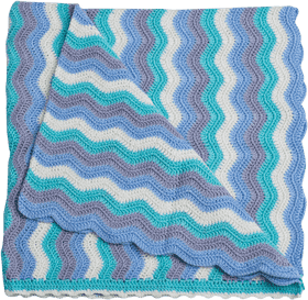Soft Waves Cozy Blanket for Relaxation PNG