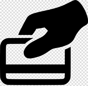 Hand Holding a Credit Card PNG