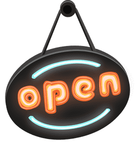 Bright Neon Sign Welcome In! PNG
