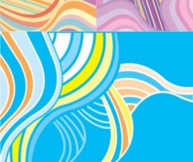 Fashion wave background vector