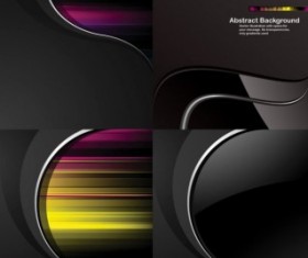 Dynamic trend black background vector