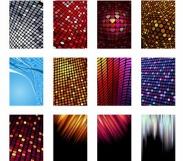 Dynamic fashion background Illustration vector set