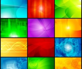 Abstract line wave background vector 02