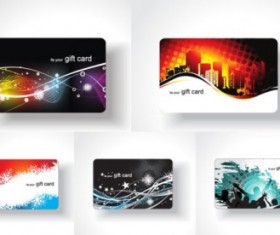Business card modern vectors graphics