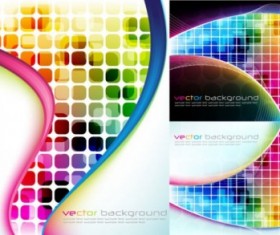 Shiny wavy with checkered background vector