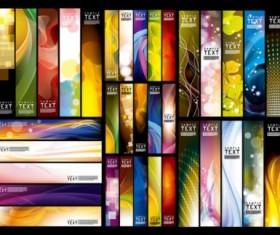 Modern abstract banners vector set