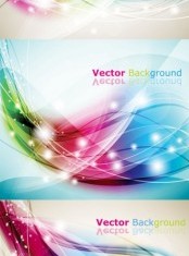 Dream dynamic wavy background vector