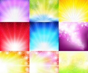 Multicolor light art background vector