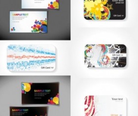 Fashion beautiful business card vector