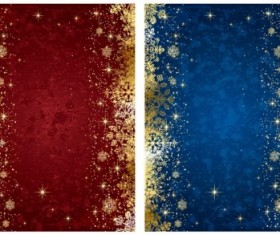 Exquisite gold snowflake christmas background vector