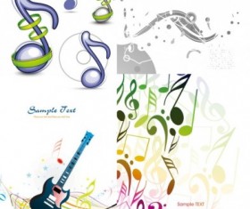 Exquisite musical elements background Illustration vector