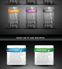 Web Interface module design vector