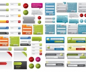 Login interface with search web vector material