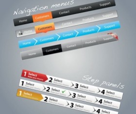 Creative practical web design vectors set