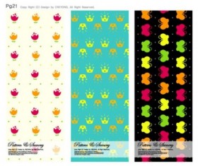 Cute background series vector 04