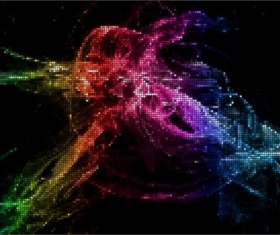 Shiy neon light art background vectors