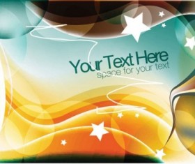 Simple colorful abstract vector material 02