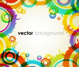 Gearwheel with colorful background vector