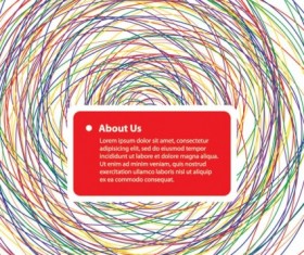 Colorful thread ring background vector