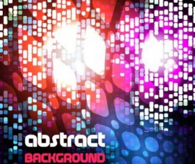 Shiny neon light blurs vector background