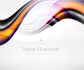 Wavy abstract blurs background vector