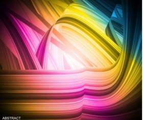 Multicolor lines bright background vector 02