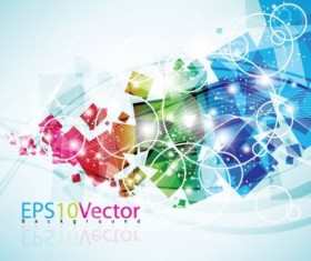 Fashion background with abstract elements vector 01