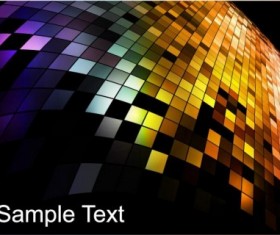 Neon mosaic colorful background vector