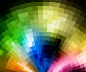 Neon light blurs background vector material