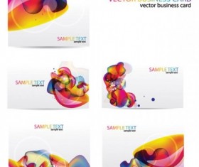 Business card abstract Illustration vector 01